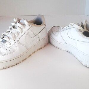 Nike Air Force 1 Big Kids Size 7Y DH2920-111 2021 Triple White Low